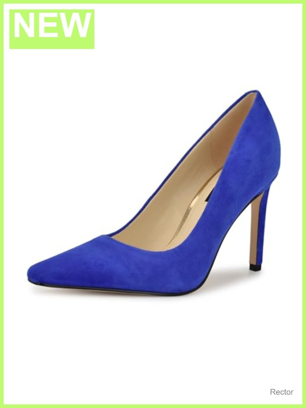 Nine West Womens Oraye Pointed Toe Suede Stiletto Heels Pumps Slip On 3.58"